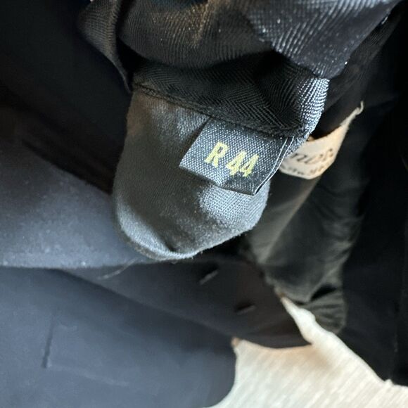 Christian Aujard Single Breasted Cashmere Blend Black 3 Button Overcoat Size 44R - Picture 11 of 16